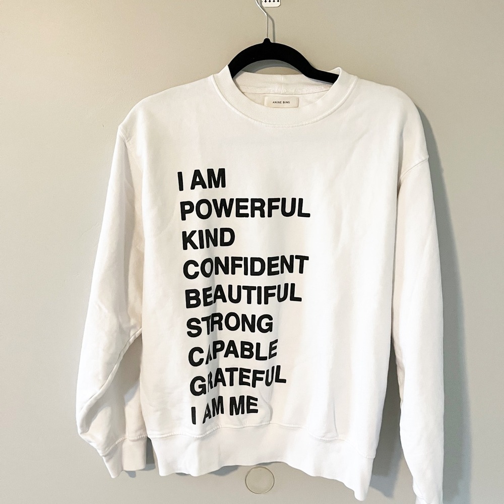 Anine Bing Empowerment Ramona
Sweatshirt in‎ White small